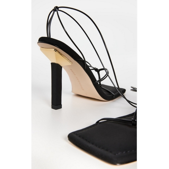 Good American Caged Slanted Heels Sandals 11.5 - Picture 4 of 8